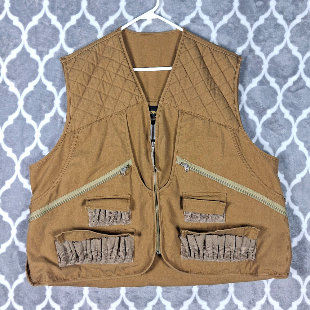 Gamehide‎ Hunting Vest Men XL Duck Canvas Upland Shotgun Shell Pocket Game Pouch